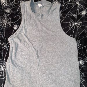 Gray tank halter top